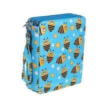 BTSKY 색연필케이스 컬러 케이스 대용량 파우치 펜슬 203858, Blue+yellow, Blue+yellow