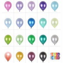 스튜디오 웨딩 촬영 소품 컬러 펄풍선 50p 백일파티, 실버