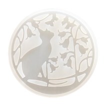 고양이 크리스마스 엘크 키 체인 수지 곰팡이 실리콘 곰팡이 DIY 공예 향기 석고 폴리머 점토 UV 에폭시 곰팡이, 2