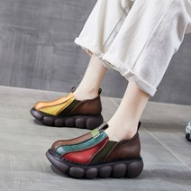여성 마틴 워커 봄 가을 수제 통굽 복고풍 앵클 부츠 플랫 슈즈 예쁜 엄마 선물 박시아즈 225 250