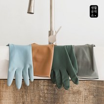 생활공작소 고무장갑 일반형 L (딥그린/파스텔블루) x 10입, 2.일반형 L 파스텔블루 10입