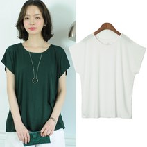 언스타일 나그랑 슬라브 여성 여름 반팔 티셔츠