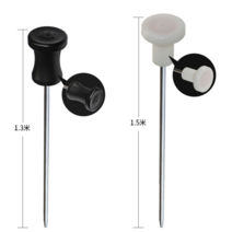 청음봉 누수 탐지 기 상 하수 관 배관 지하 파이프 2m, 블랙 헤드( 2m 3개 섹션)