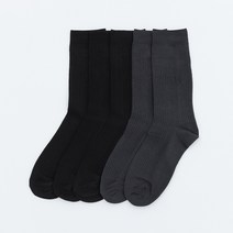 BYC 남성 심플 정장 장목 양말 5족 W1648