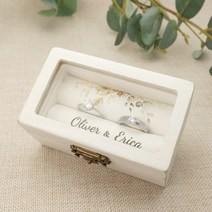 Personalised Wedding Ring Box Ring Box for Engagement Ring Holder ring box ceremonyengagement, 01 Leaf