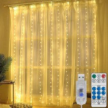 LED 커튼조명 감성 와이어 줄 조명 파티라이트 창문 조명 크리스마스트리 전구, 전구색