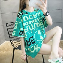 t셔츠 유행 현아한 무드 여성 와이드 루즈핏 BF 키치한 MSCHF 인싸템 상의 353833778