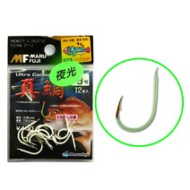 마루후지 참돔 야광 바늘 돌돔 부시리 삼치 우럭 광어 감성돔 낚시 바늘, 마루 참돔야광바늘 12