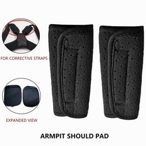 어깨 보조기 거북목 getinfit one position corrector spine back shoulder support 교정기 밴드 조절 가능한 교정 혹등 허리 통증, 겨드랑이 패드, XL