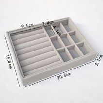 유리진열장 패션 휴대용 벨벳 보석 반지 디스플레이 정리함 트레이 홀더 귀걸이 보관 케이스 쇼케이스 핫세일 구스와이, 08 A16