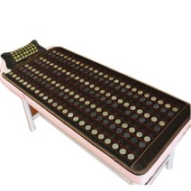 쇼파 전기 난방 매트 옥 돌 게르마늄 매트리스 찜질, 파이브 비안스톤-90cmx190cm 싱글