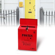 벽걸이 전원 주택 편지 우편함 예쁜 우체동 건의함, 그린