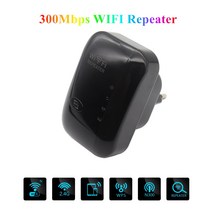 WPS 라우터 300Mbps 무선 와이파이 리피터 부스터 신호 802.11N 장거리 네트워크 앰프 익스텐더, 01 EU 플러그