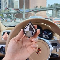마일론 갤러리1 명품 차량용 방향제 고급 자동차 송풍구 디퓨저 리필, 다크그레이, 클린코튼, 쇼핑백 추가