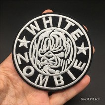 락 밴드 아이언 온 패치 의류 DIY 펑크 재킷 자수 줄무늬 스티커 바느질 용품 아플리케, 골동품 실버
