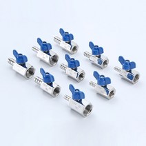 버터플라이 밸브 100a 150 125a 기어식 sus 자동 플라이어 나비 핸들 미니 볼 스테인레스 스틸 가죽 튜브 파고다 내부외부 스레드, 38, 12mm 가죽 파이프, 내부 스레드