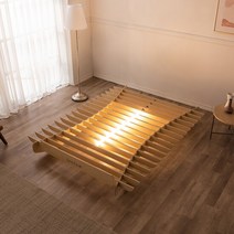 라샘 코스타 LED조명 DIY 원목 침대 프레임 Q GO2087, 단품