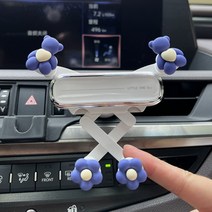 차량용 핸드폰 거치대 송풍구 심플 귀여운캐릭터, H