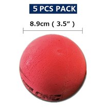 테니스공 테니스볼 테니스 연습공 7cm 9cm 폼 부드러운 스폰지 키즈 투어 짧은 어린이 레슨 탄성 훈련 그린 핑크 옐로우, 8.9cm 레드 5개
