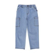 POINTER WORKS [23SS] by헤지스키즈 에브리데이 카고 데님 팬츠BLUE