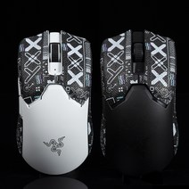 레이저 바이퍼 V2 Pro 마우스 그립 테이프 모음, 인화집 화이트블랙 (0.5mm)