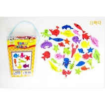 초등만들기키트 방수스티커 EVA스티커 100개 투명가방 우산 비치백 만들기 우산 어린이집 유치원 미술놀이 방수스티커, 바다