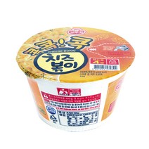 출출할때 오뚜기 치즈볶이큰컵95g 컵라면 용기면 사무실 회사 학생 학원 학생 직장 간식 식사대용, 단품
