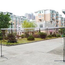 전문 훈련 사각형 메쉬 표준 배드민턴 네트 스포츠 배구 휴대용 빠른 시작 테니스 스퀘어, 빨간
