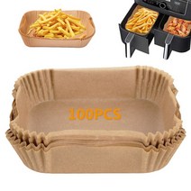 50/100Pcs 공기 프라이 베이킹 페이퍼 바베큐 플레이트 라운드 오븐 팬 패드 16/20cm AirFryer 오일 방지 일회용 종이 라이너, [04] Wood 100pcs