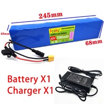 전기자전거배터리 전기 자전거 교체용 리튬 이온 배터리 팩 18650 13S2P 48v 7000mAh BMS 및 XT60 플러그 포함, [01] 48v 7000Ah x1