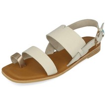 TOMS 여성 프리야 토루프 샌들 플랫 화이트 7 샌들