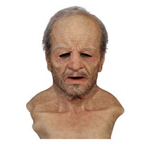 Halloween Funny Masks 패션 핫 масеа 또 다른 나-엘더 소프트 홀리데이 Supersoft Old Grandpa Man 성인 마스크 헤드 기어, 하나, A