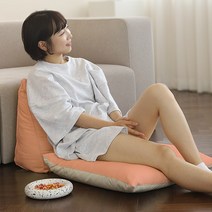수니홈 대형 방석 앉으미 거실 쇼파 미끄럼방지, 팬톤 자도자도자몽