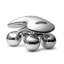 셀룰라이트 마사지기 4D 롤러 마사지 기계 마이크로 얼굴 리프팅 체중 감소 쉐이핑 뷰티 케어, Sliver