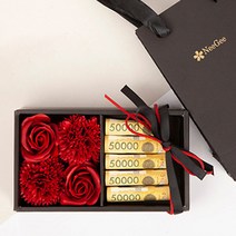 카네이션 돈 용돈 박스 어버이날 반전 선물, 3.레드 (가정의달특판 1+1)