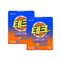 테크 분말 세탁세제 일드겸용 리필 4KG * 2개, 단품