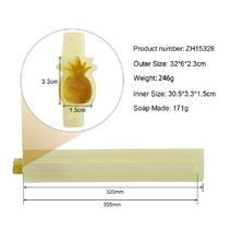 퐁당 케이크 실리콘 몰드 베이킹 도구 3D 대형 튜브 비누 긴 수제 만들기, 03 Pineapple soap mold
