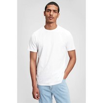 갭 [GAP Adults 갭] [남성] 소프트 크루넥 티셔츠_화이트 5113126101 876333