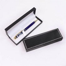 갓샵 은장 고급 볼펜 케이스 만년필 펜, 블랙/16X5cm