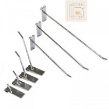 1+1 진열대(휀스망)부속 일자후크 크롬 100mm, 상세페이지 참조, 상세페이지 참조