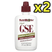 뉴트리바이오틱 비건 GSE 왕귤 씨앗 추출물 농축액 59ml 2개