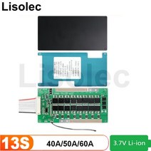 배터리 이퀄라이저 인산철 파워뱅크 13s 48v 40a 50a 60a bms with, 리튬 이온 13s 48v, 60a 공통 포트