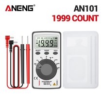 멀티테스터기 접촉/비접촉 타코메타/회전계/RPM/회전수측정기 aneng an101 lcd pocket digital multimeter acdc 자동 휴대용 전압계 전류계, aneng an101 AC DC