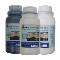 불타지마 불연 내화 무독성 고급 수성페인트 흰색/검정색/아이보리색 500ml, 검정색(유광), 1개