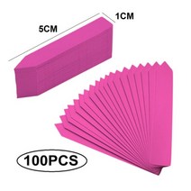 도로명주소판 건물주소 명패 100pcs 식물 태그 정원 식물 레이블 보육 마커 꽃 냄비 묘목 레이블 트레이 마크 도구 정원 액세서리, 작은 100 개 핑크