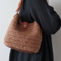 [DIY 패키지] 가을감성 헤링본 숄더백 코바늘 가방뜨기 코바늘 손뜨개 가방 만들기, 머스타드