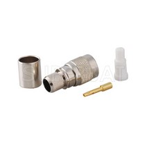 광섬유 10pcs RP-TNC 크림프 남성 (거치대 핀) RF 동축 커넥터 케이블 RG8 RG213 RG214 LMR400, 한개옵션0