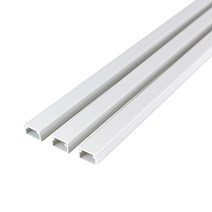 국산몰딩 사각15mm*3개입 길이1M, 화이트