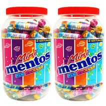 멘토스 후레시 코팅으로 아삭하게 미니 뉴레인보우 100개입 x2개, 멘토스 미니 뉴레인보우 100개입x2개