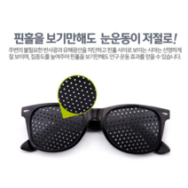 [금자쇼핑] 안구운동 핀홀안경 눈건강엔 눈운동이 필요합니다 온가족 모두 사용, 핀홀안경 2개